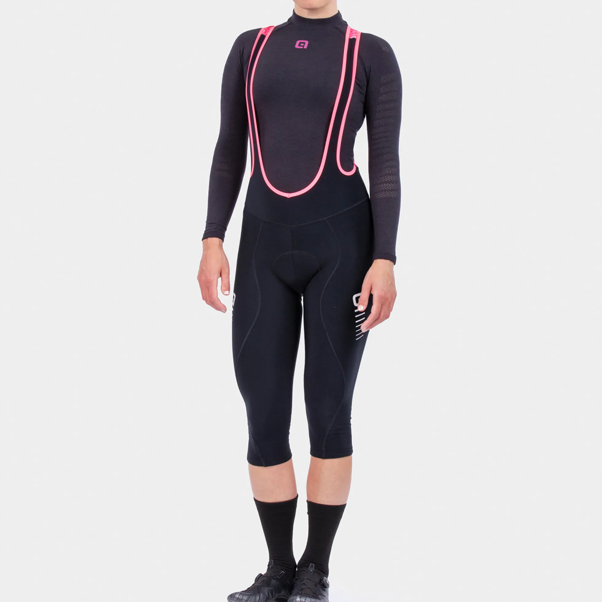 Bermuda Donna Ale Solid Essential - Nero bianco