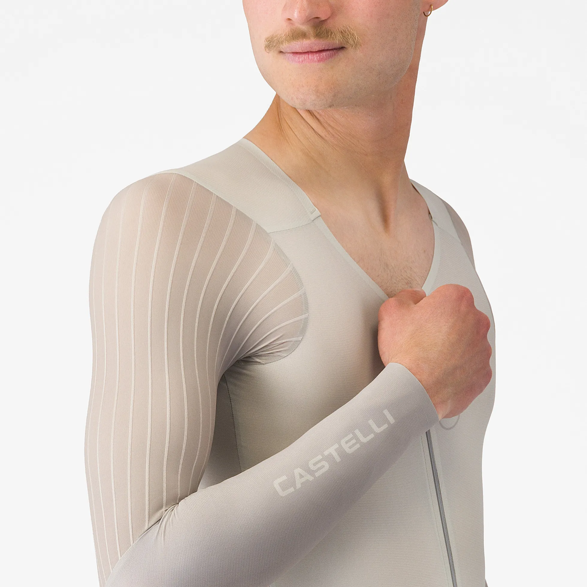 Body Castelli Body Paint 5 TT Speedsuit - Grigio chiaro
