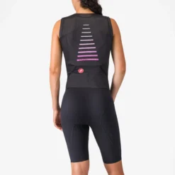 Body donna senza maniche Castelli Free Sanremo 3 Suit - Nero