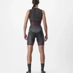 Body donna senza maniche Castelli Free Sanremo Suit - Nero rosa
