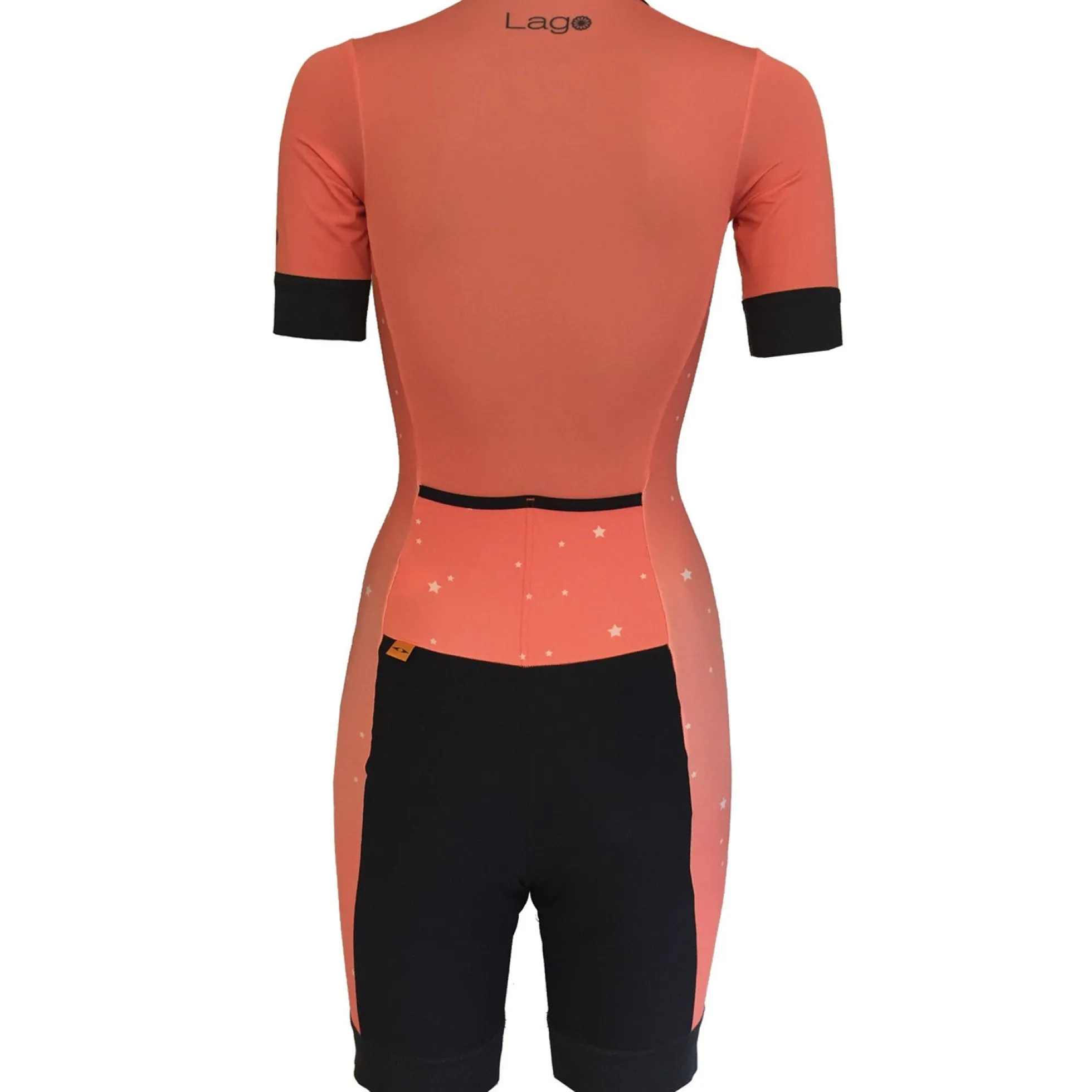 Body maniche corte donna Lago Stardust - Corallo