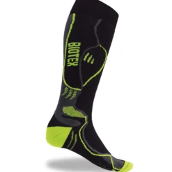 Calze Biotex Race Thermolite - Nero Giallo Fluo