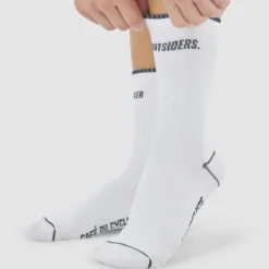 Calze Cafe du Cycliste Motto - Bianco