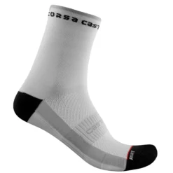 Calze donna Castelli Rosso Corsa 11 - Bianco nero