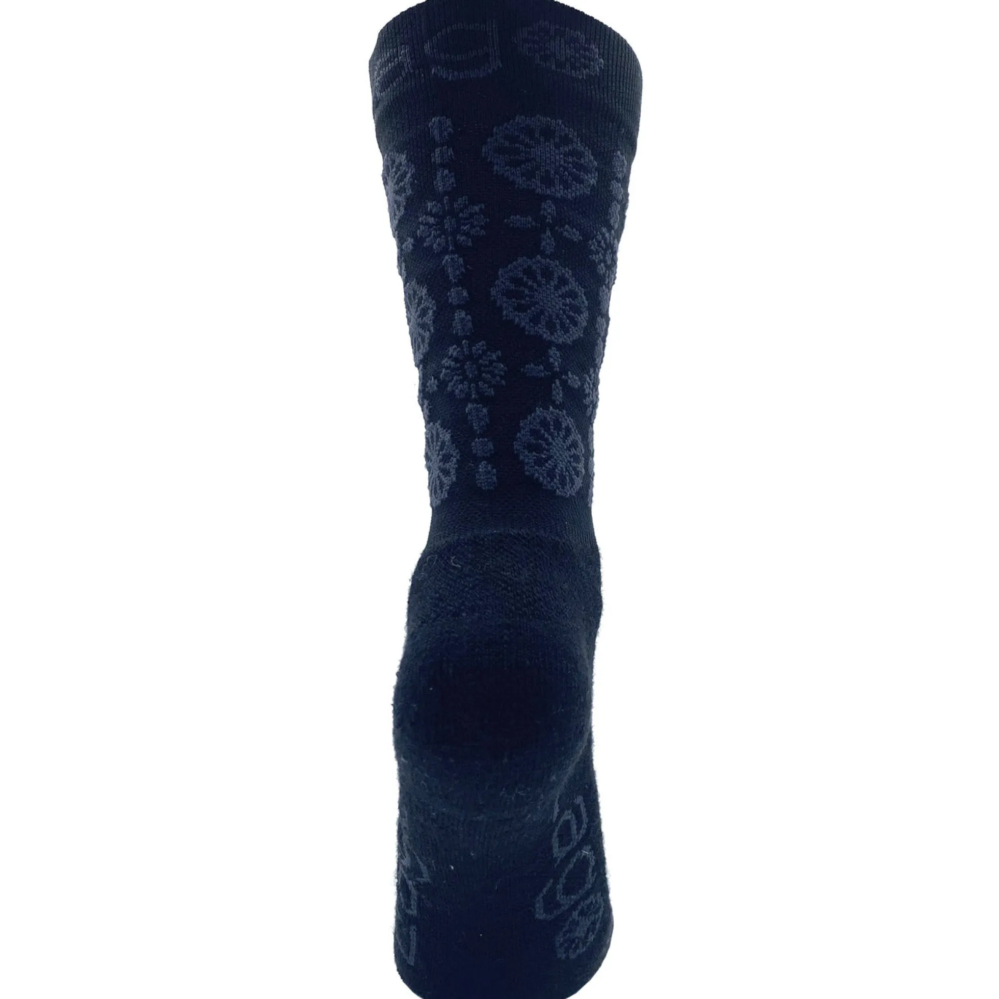 Calze donna invernali Lago Flowers - Nero
