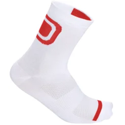 Calze DotOut Logo 13 - Bianco Rosso
