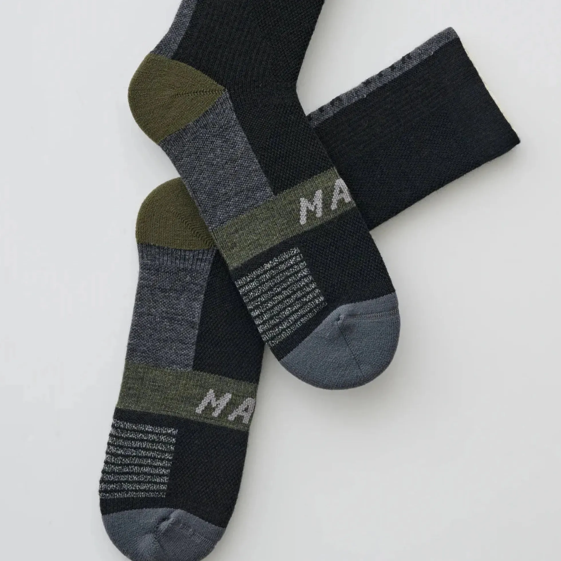 Calze Maap Alt_Road Merino - Nero verde