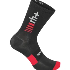 Calze Rh+ Merino 15 - Nero rosso