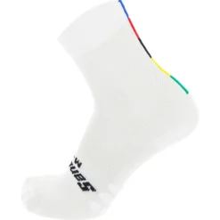 Calze Santini UCI Rainbow - Bianco