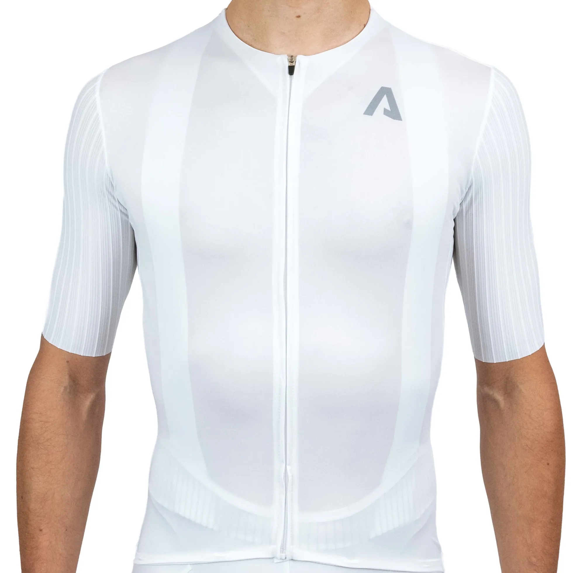 Maglia All4cycling Race Color - Bianco
