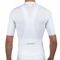 Maglia All4cycling Race Color - Bianco