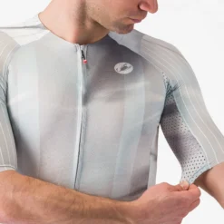 Maglia Castelli Aero Race 8S - Grigio chiaro