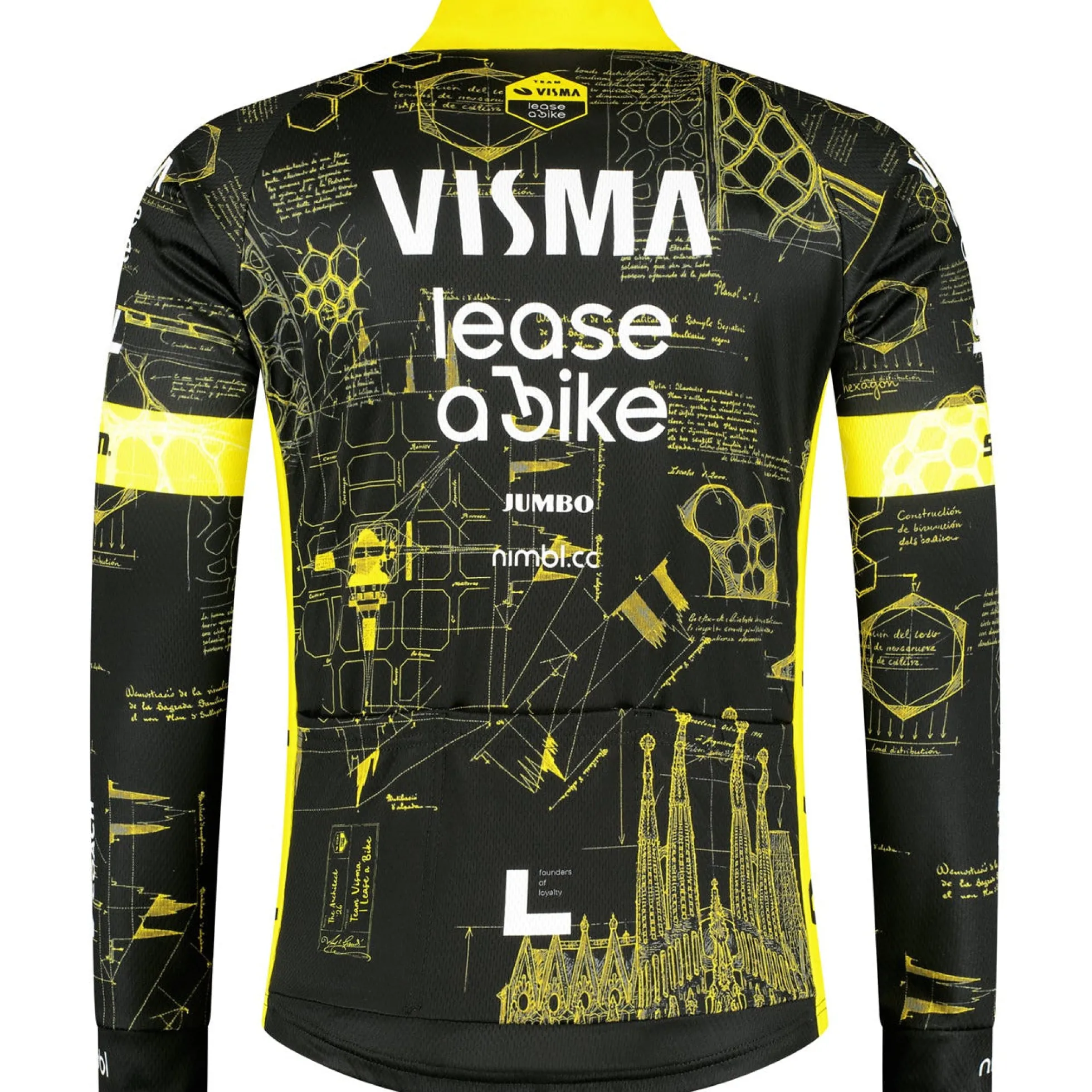 Maglia maniche lunghe Team Visma Lease a bike 2026 The Architect - Tdf