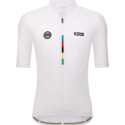 Maglia Santini UCI Campione del Mondo - Bianco