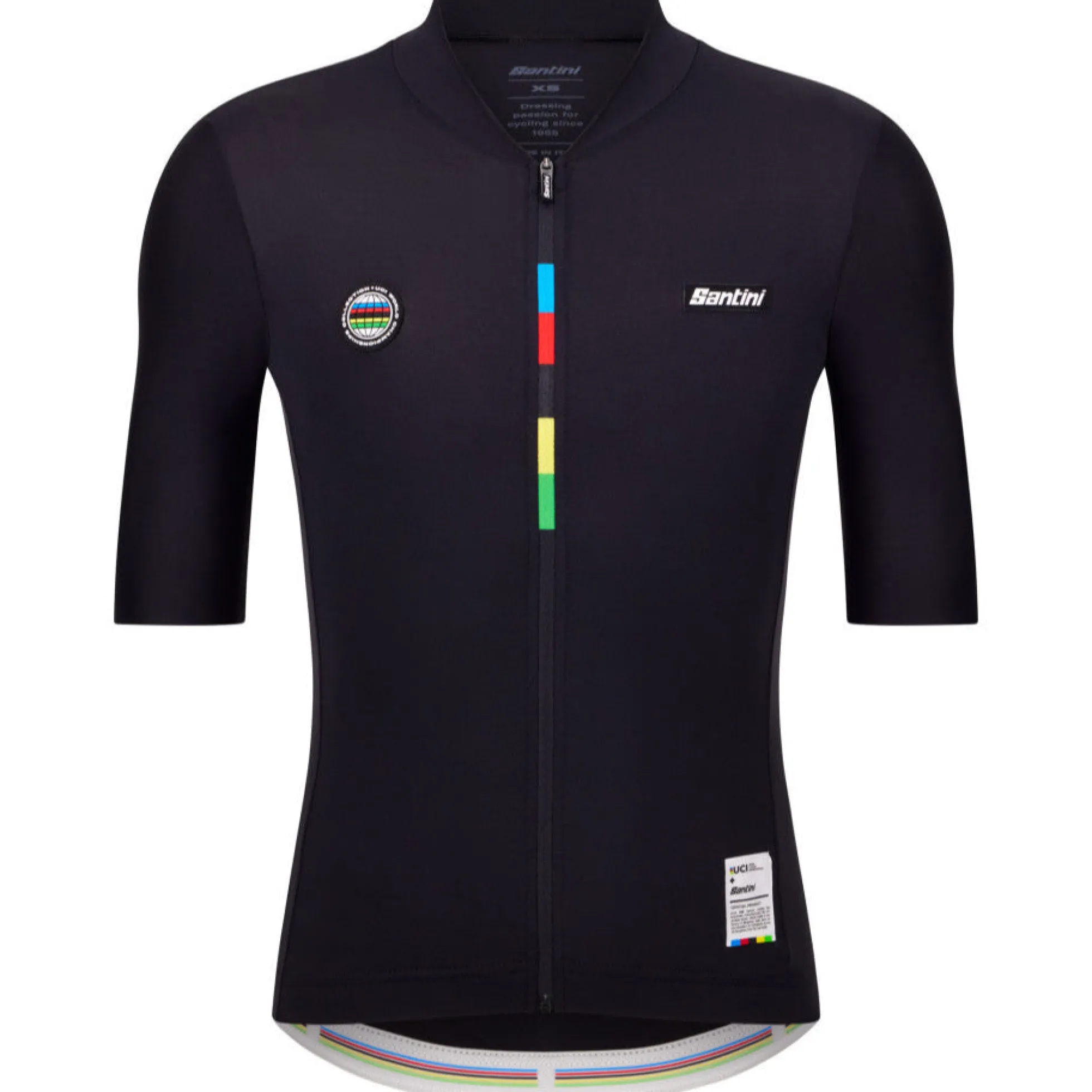 Maglia Santini UCI Campione del Mondo - Nero