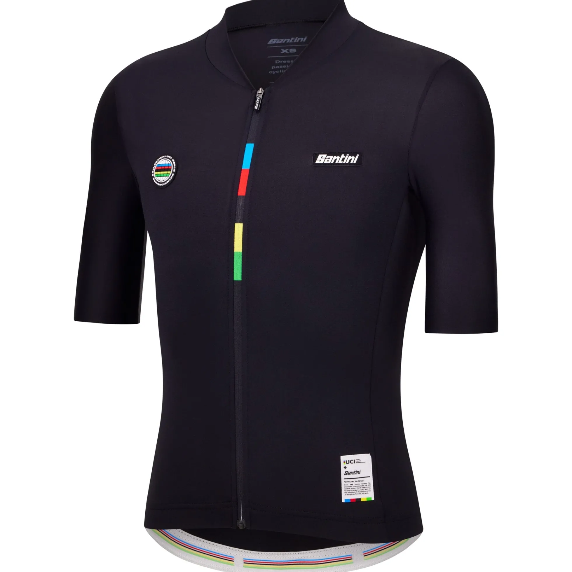 Maglia Santini UCI Campione del Mondo - Nero