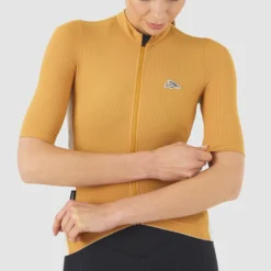 Maglia donna Cafe du Cycliste Romy - Giallo