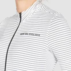 Maglia donna Cafe du Cycliste Francine - Bianco