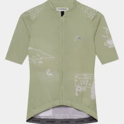 Maglia donna Cafe du Cycliste Eze - Verde