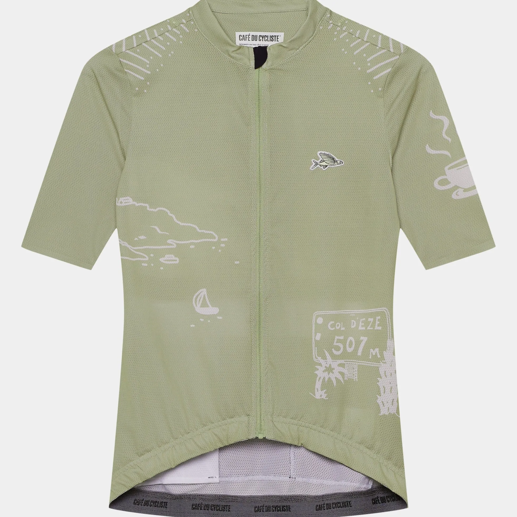 Maglia donna Cafe du Cycliste Eze - Verde