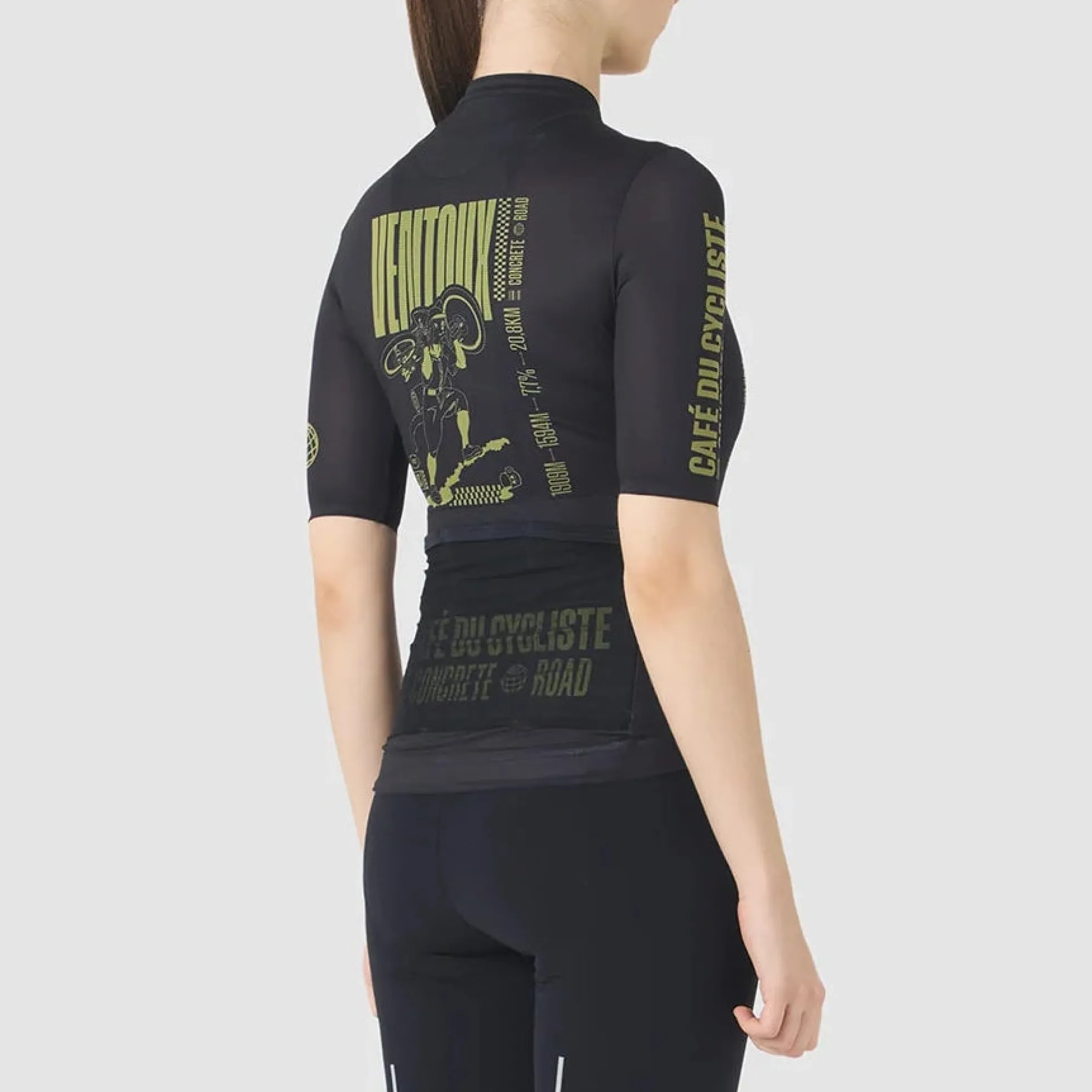 Maglia donna Cafe du Cycliste Ventoux - Nero