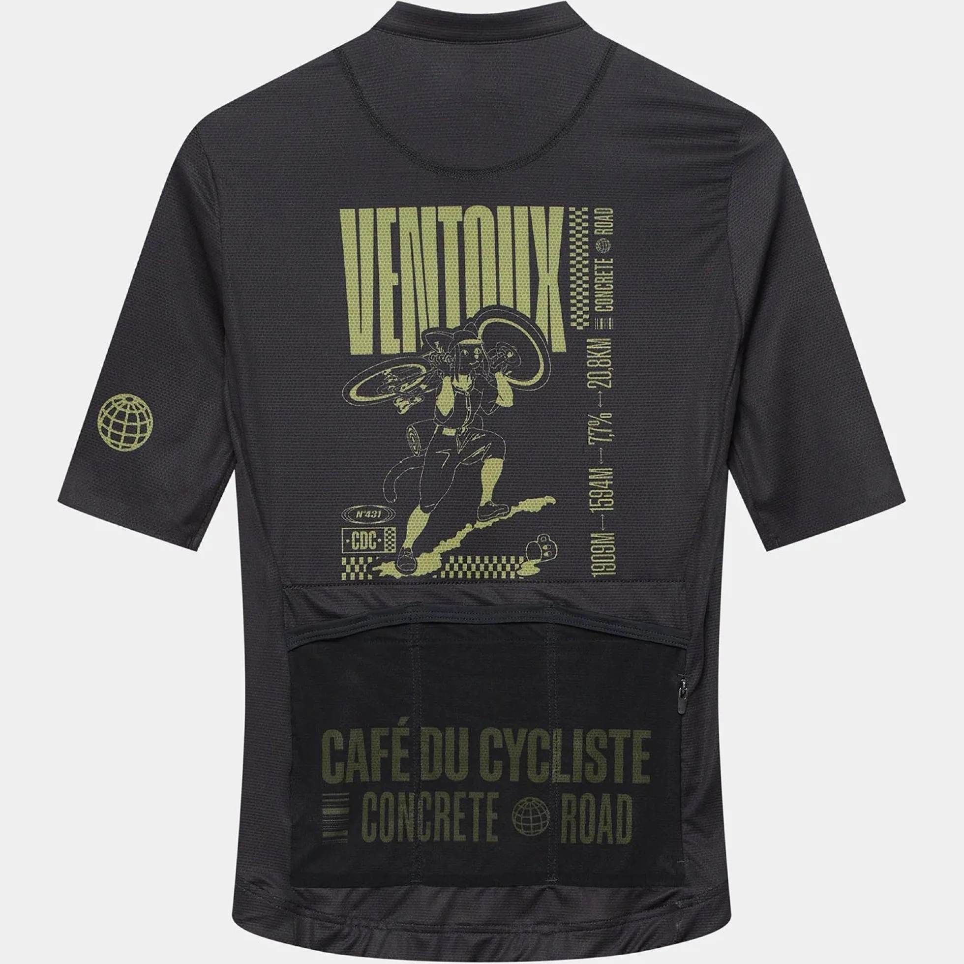 Maglia donna Cafe du Cycliste Ventoux - Nero