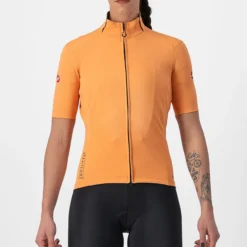 Maglia donna Castelli Perfetto RoS 2W Wind - Arancio