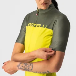 Maglia donna Castelli Velocissima - Giallo