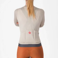 Maglia donna maniche lunghe Castelli Espresso - Beige