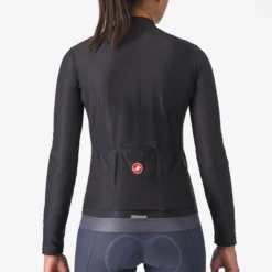 Maglia donna maniche lunghe Castelli Espresso Thermal - Nero