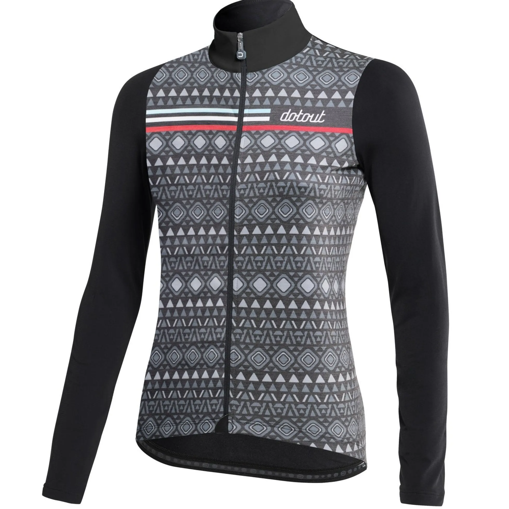 Maglia donna maniche lunghe Dotout Fanatica Wool - Grigio nero