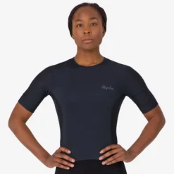 Maglia donna Rapha Cropped Cargo Top - Nero