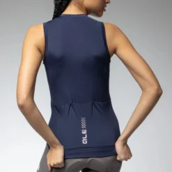 Maglia donna senza maniche Ale Pragma Color Block 2.0 - Blu