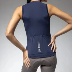 Maglia donna senza maniche Ale Pragma Color Block 2.0 - Blu