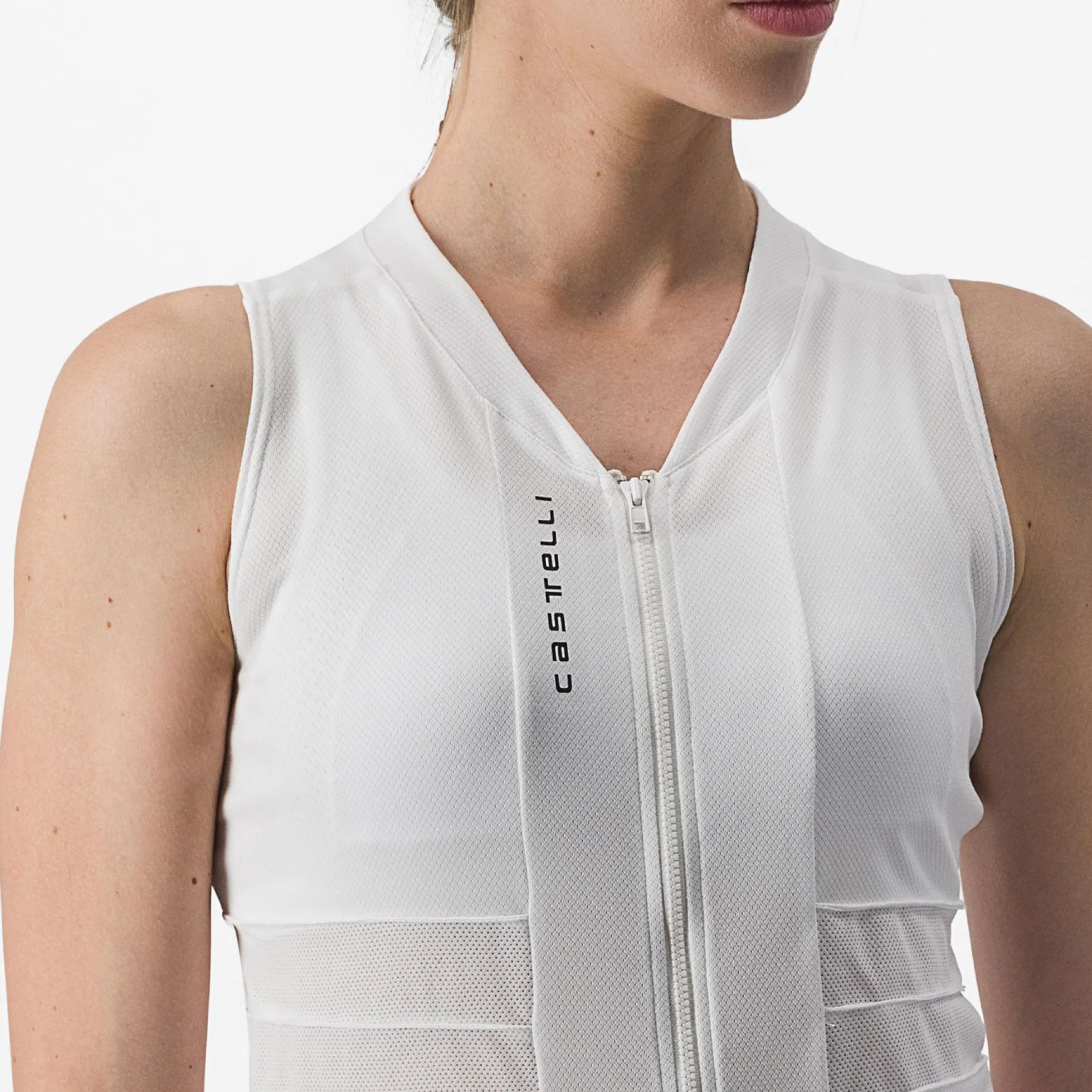 Maglia donna senza maniche Castelli Anima 4 - Bianco
