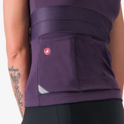 Maglia donna senza maniche Castelli Anima 4 - Viola