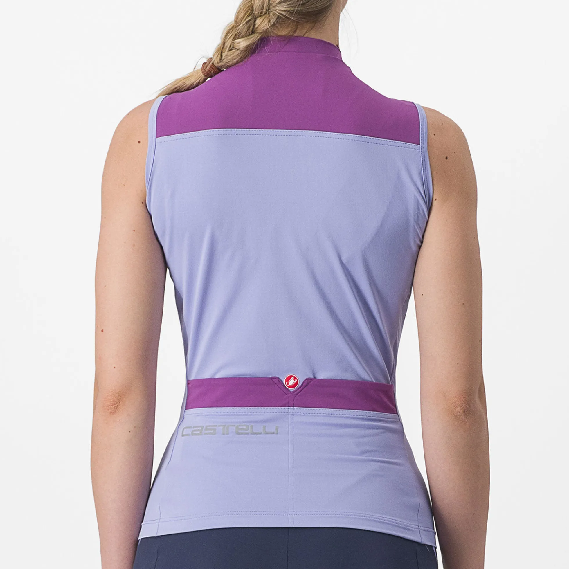 Maglia donna senza maniche Castelli Solaris - Viola