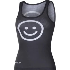 Maglia intima donna senza maniche MBwear Smile - Nero