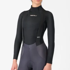 Maglia intima maniche lunghe donna Castelli Flanders 2 - Nero