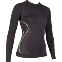 Maglia intima maniche lunghe donna UYN Evolutyon - Nero azzurro