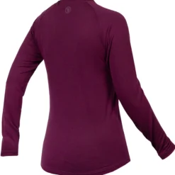 Maglia intima maniche lunghe donna Endura BaaBaa Blend - Viola