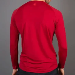 Maglia intima maniche lunghe Endura BaaBaa Blend - Rosso