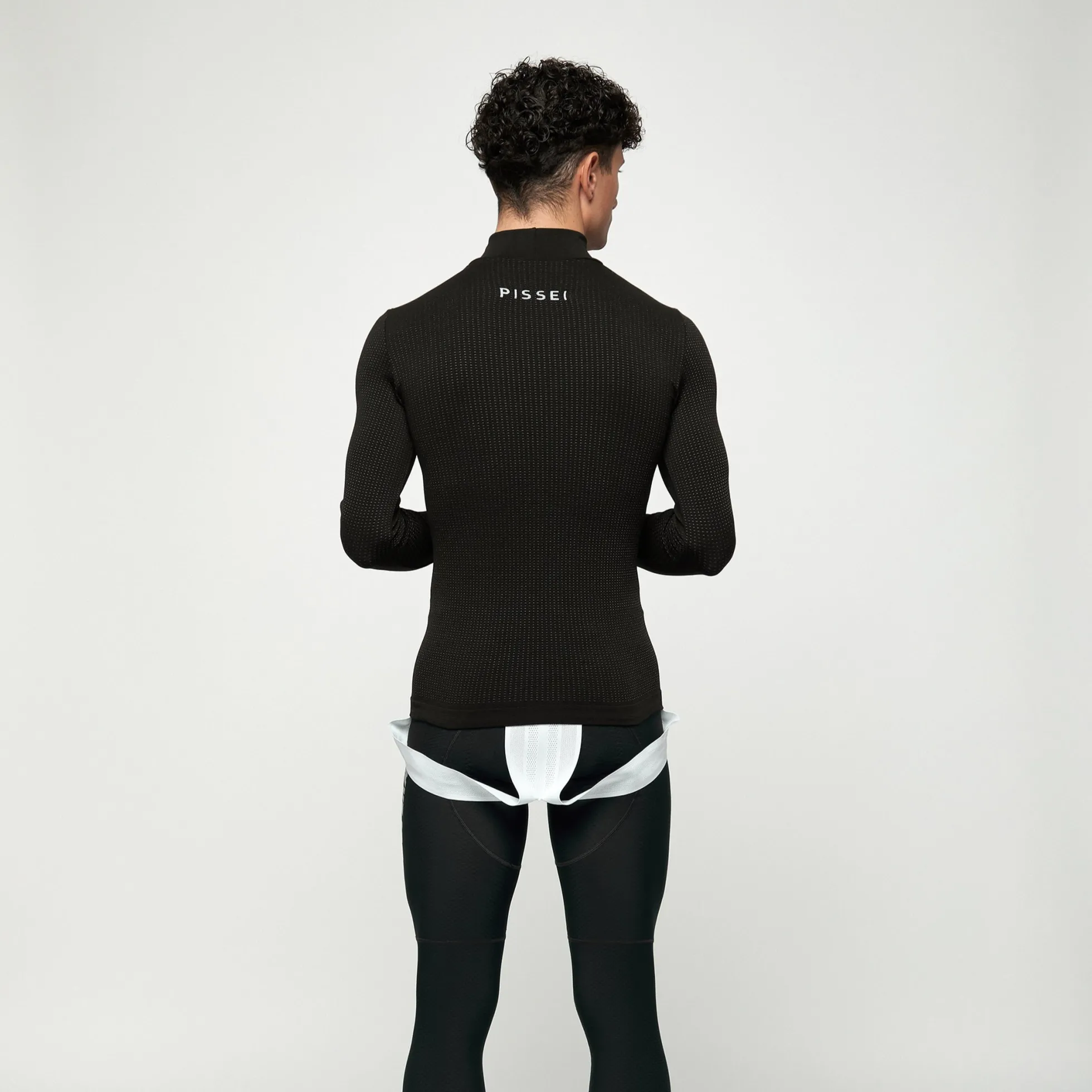 Maglia intima maniche lunghe Pissei Argentum - Nero