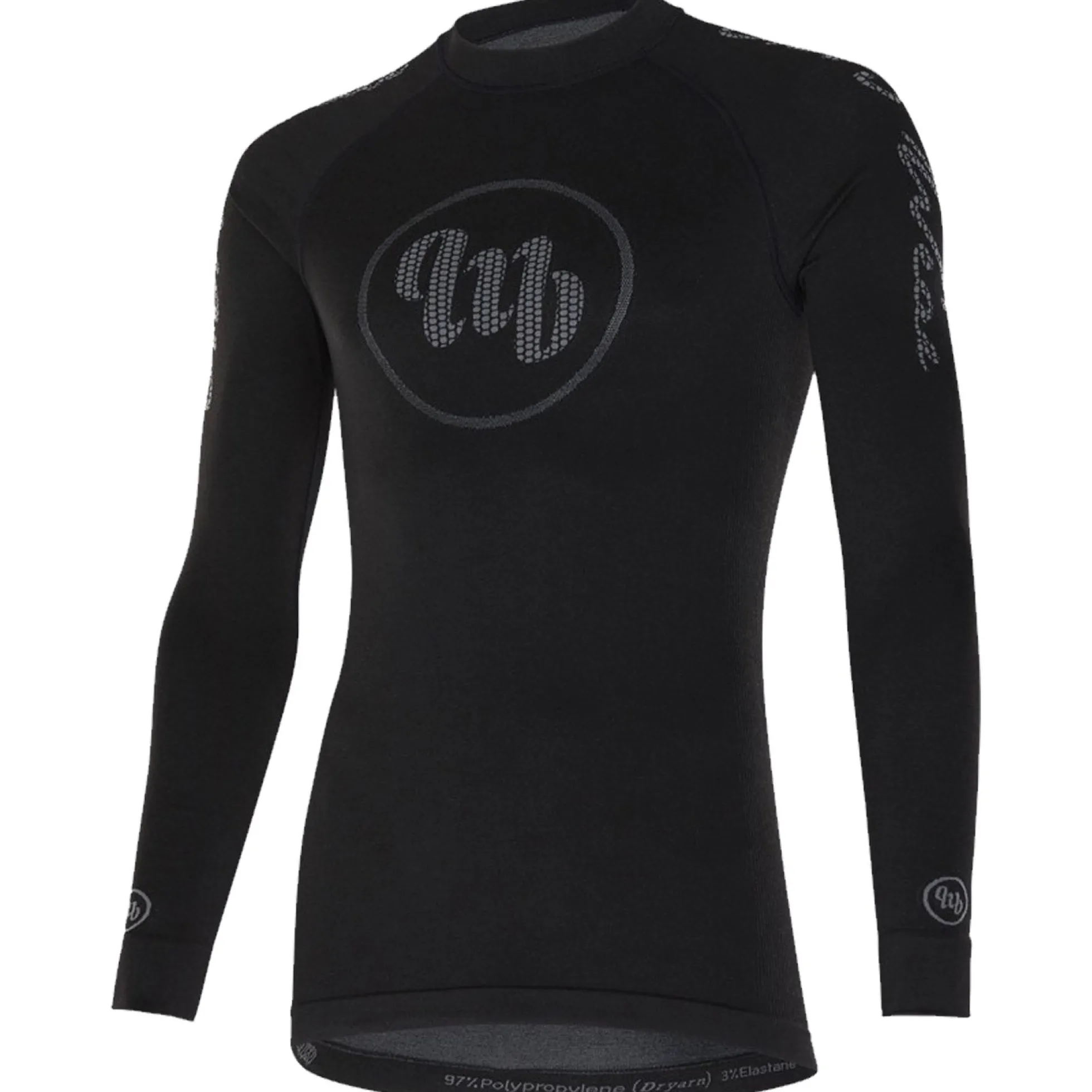 Maglia intima maniche lunghe MBwear Freedom Winter - Nero
