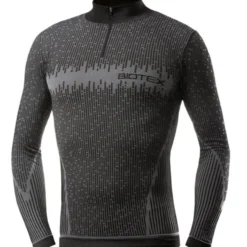 Maglia Intima maniche lunghe Biotex Lupetto 3D ZIp - Nero