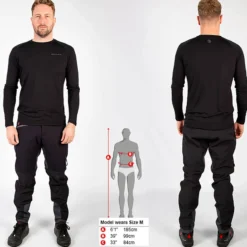 Maglia intima maniche lunghe Endura BaaBaa Blend - Nero