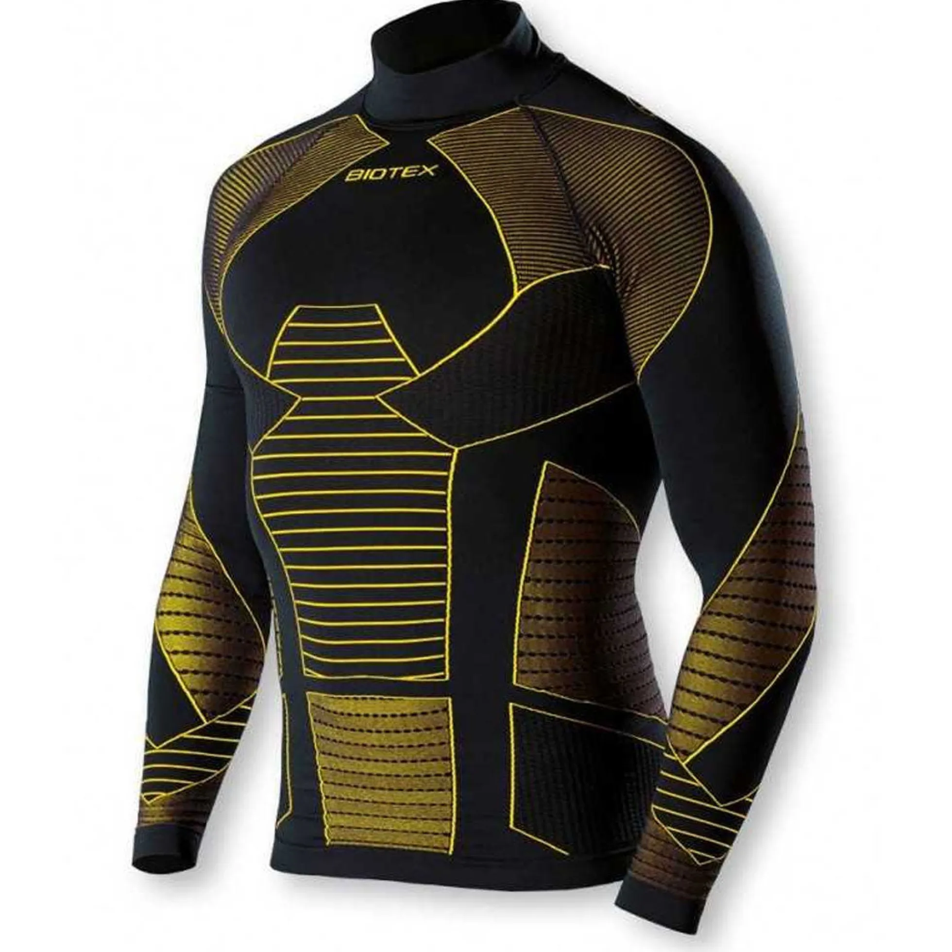 Maglia Intima maniche lunghe Biotex Lupetto Icebreak - Nero giallo