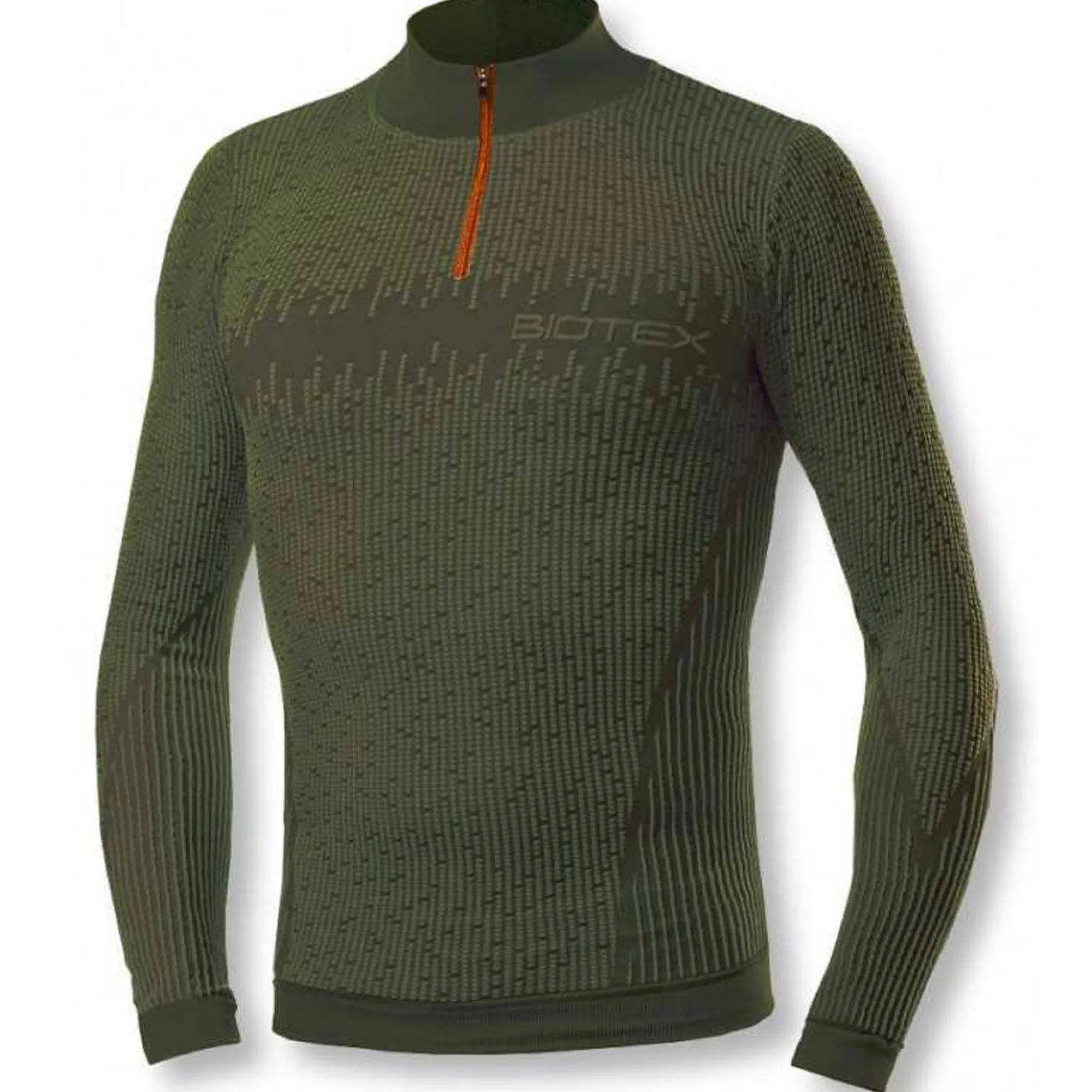 Maglia Intima maniche lunghe Biotex Lupetto 3D Zip - Verde