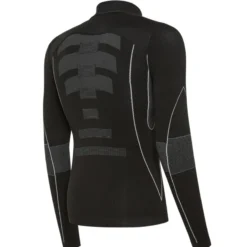 Maglia intima maniche lunghe Biotex Lupetto Wind Seamless - Nero