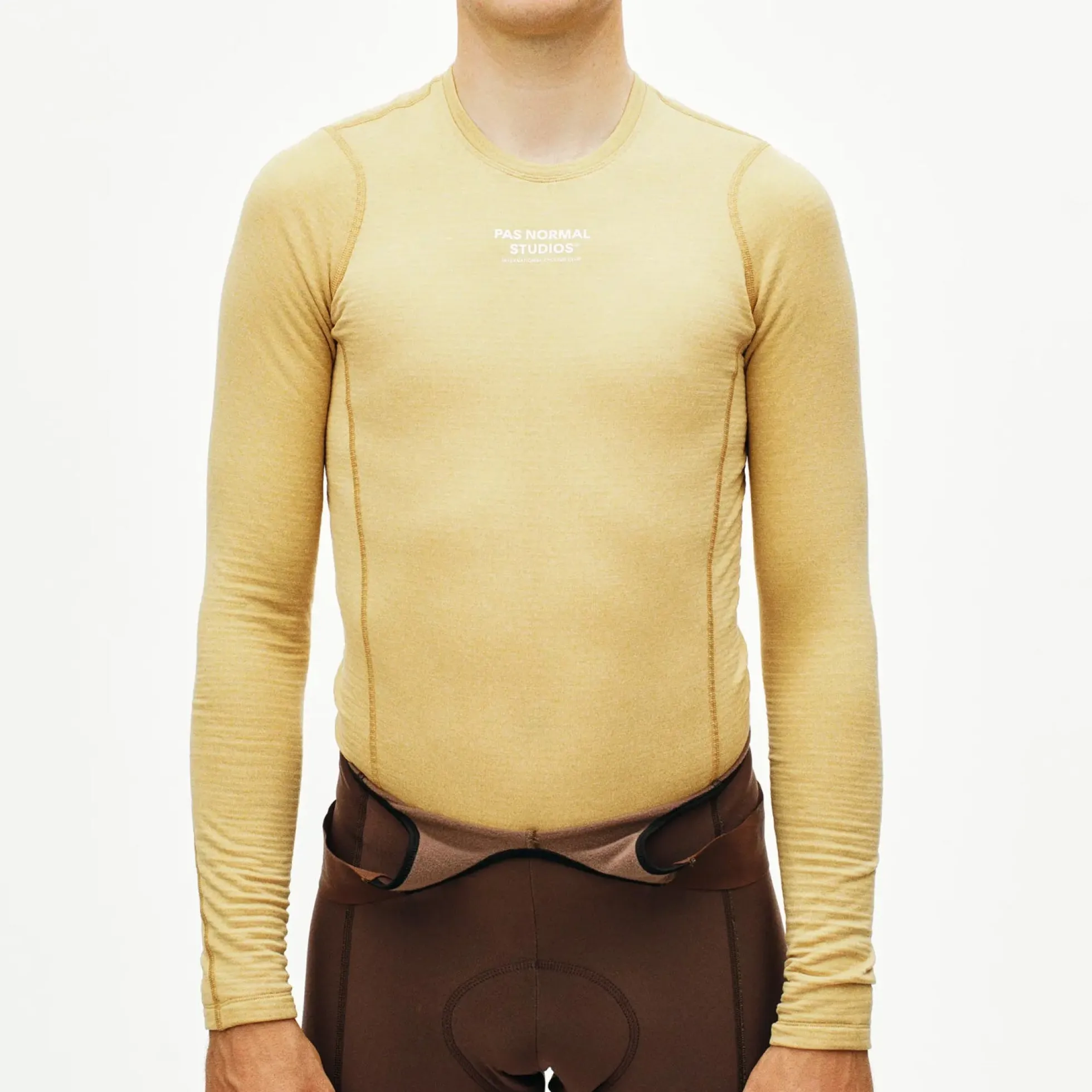 Maglia intima maniche lunghe Pas Normal Studios Thermal - Giallo